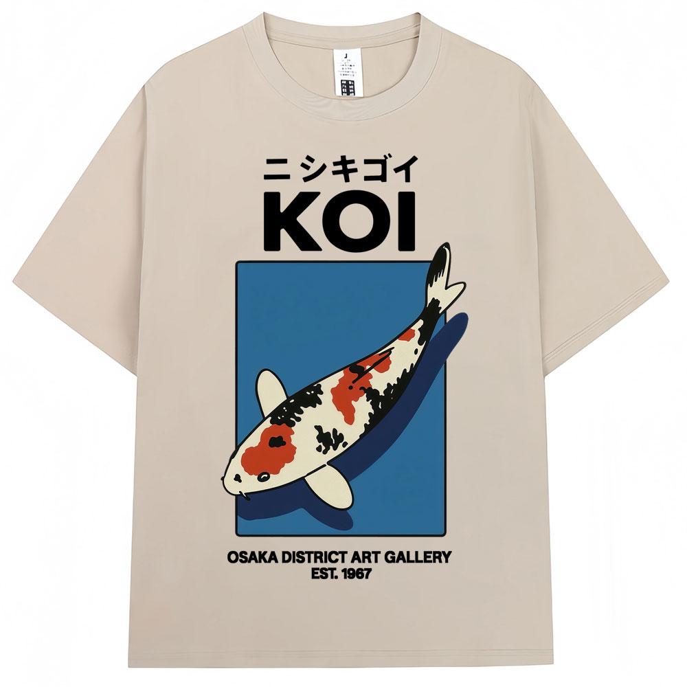 Japanese Fuji Dragon Yakuza Tokyo Koi Fish T Shirt Men Women Vintage Fashion Tshirts 100 Cotton Loose T Shirts Streetwear Male