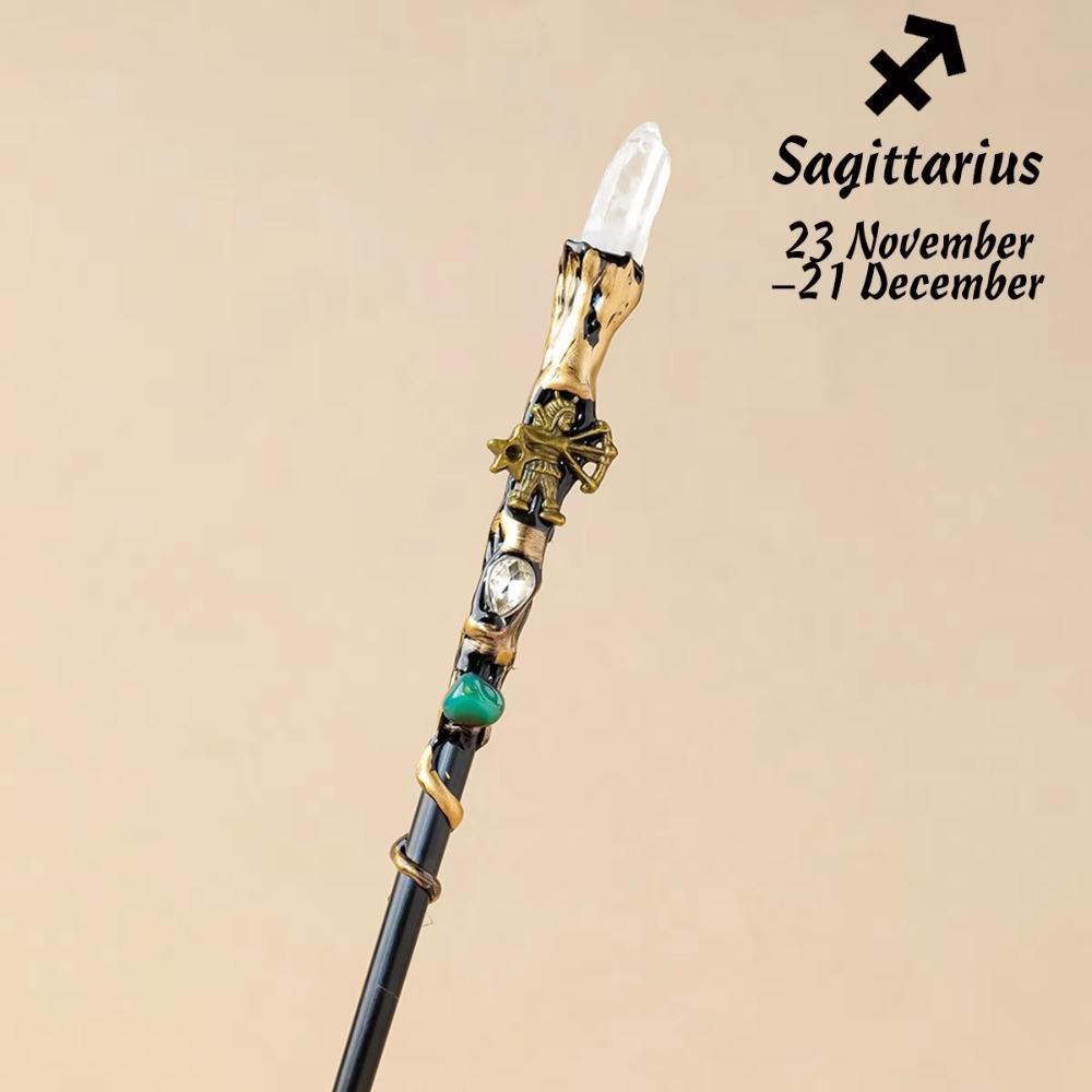 Zodiac Crystal Magic Wand Crystal Ball Magic Scepter Creative Fairy Stick Holiday Gift