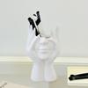 Resin Boho Feminist Decoration Body Vase Head Vase Vintage Makeup Brush Holder Makeup Organizer Idealized for Home Decor