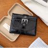 Korean Style Card Bag Purse PU Leather Card Holder Women Short Wallet  Card Storage Bag