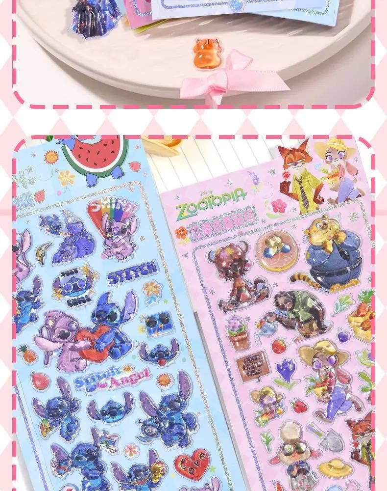 Kawaii 3D Crystal Stickers Creative Peripheral Zootopia Student Reward Diamond Sticker Phone Case Decoration Stickers