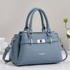 2026 New Simple and Fashionable Niche Retro Shoulder Bag Lychee Pattern Commuter Bag