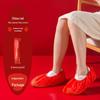 JIAQILI Disposable Red Non-Slip Shoe Covers
