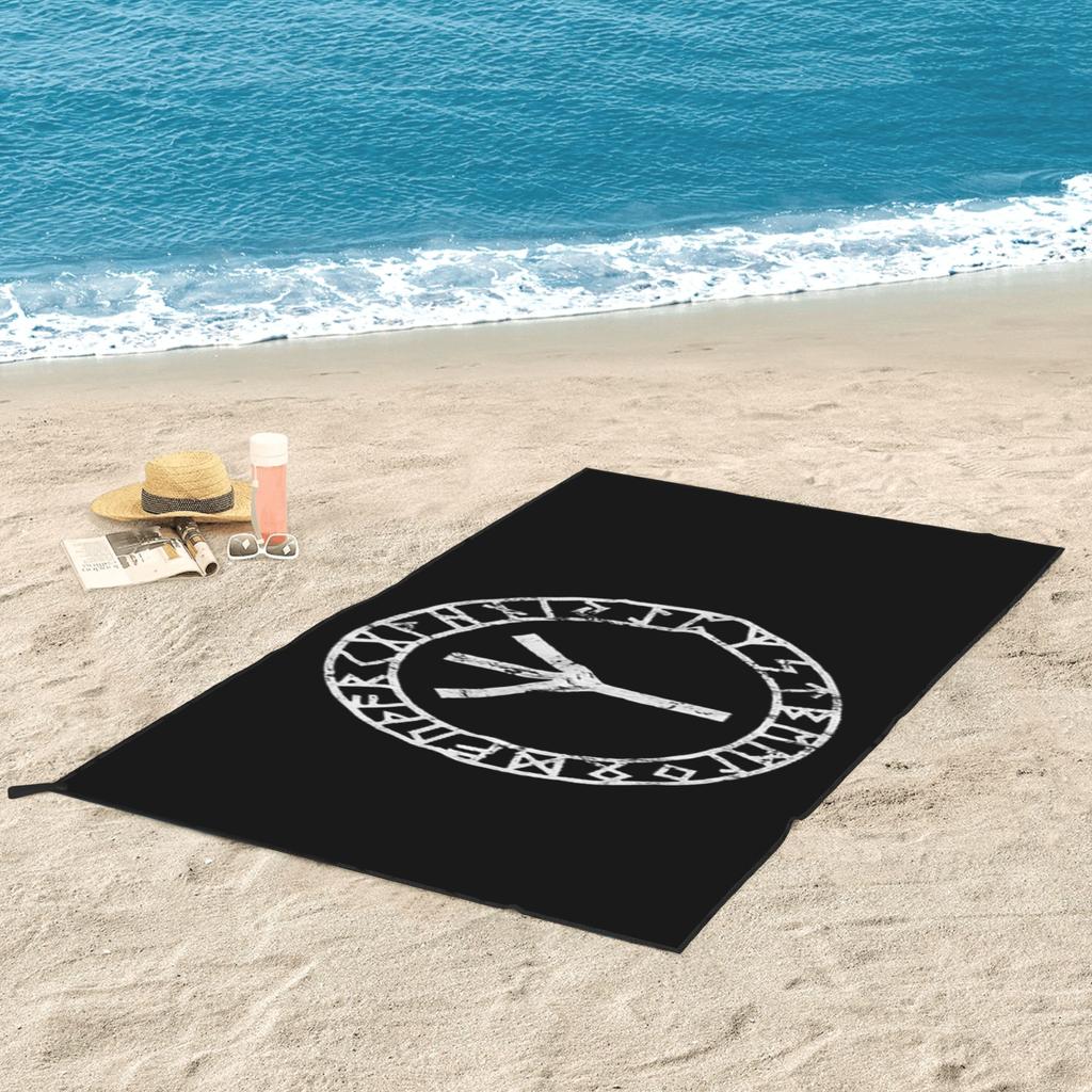 Algiz Runes Amulet Norse Odin Thor Viking Paganism Beach Towel Soft Microfiber Quick Dry Absorbent Quick Towels For Yoga