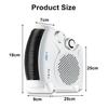 2000W Portable Electric Fan Heater Personal Space Electric Air Heater Fan Warmer Winter Home Office Desktop Electric Heater