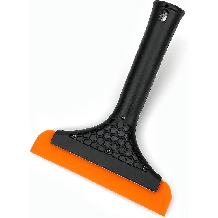 Super Flexible Silicone Squeegee, Auto Water Blade, Water Wiper, Shower Squeegee, 5.9'' Blade And 7.5'' Long Handle, For Car Windshield, Window,