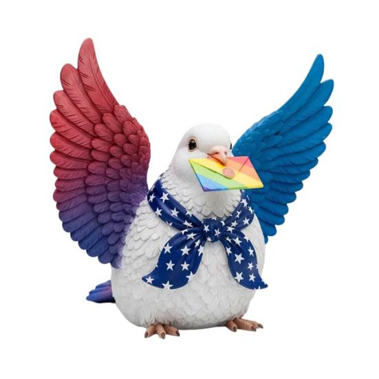 Animal History Resin Ornament American Style Animal Figurine History Themed Patriotic Animal Sculpture for Home Office Desk