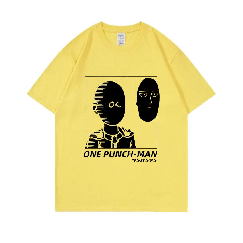 Anime One Punch Unisex Graphic Tshirt Saitama Egg Funny Tshirt Unisex Women Casual Oversized Streetwear Unisex Cartoon Unisexga T Shirts