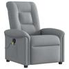VidaXL Reclining Massage Chair Light Grey Fabric, Massage Chair, Armchair, Sofa Armchair, Office Chair 4015626