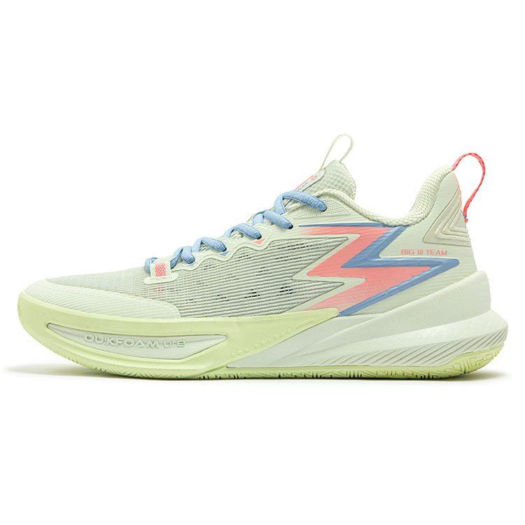 361 Slip Resistant, Abrasion Resistant, Breathable Low top Basketball Shoes Men's Melon Green 672511119-2