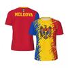 Fashion Moldova Flag Graphic Football T Shirts For Men Summer Trend 3D National Emblem Printed T-shirts Casual Oversized Tees
