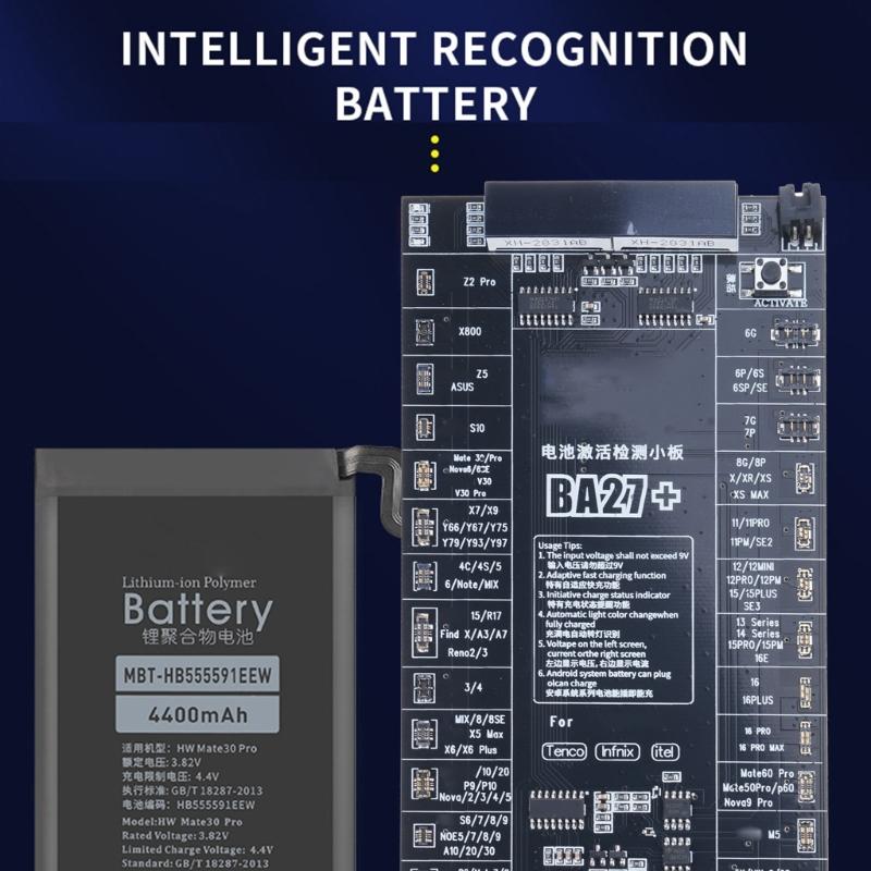 Multiple Model Battery Charger Activation Panel for Smartphones Repair, Automatic Detection & Protections, PCB Material