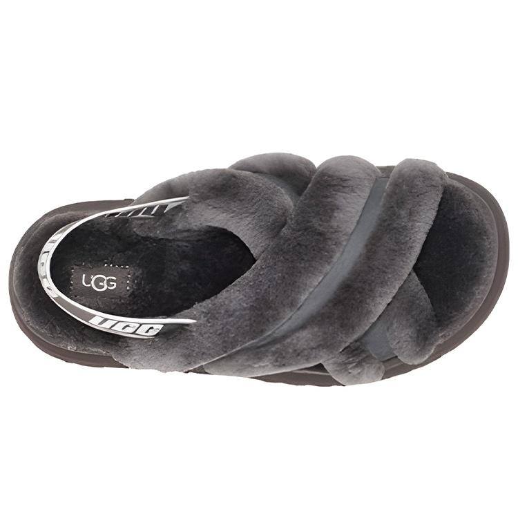 (WMNS) UGG Disco Cross Slide 'Charcoal' Women's 1121550-CHRC