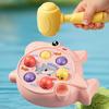 Kids Mole Tapping Toy with Hammer Cartoon Shark Rabbit Push Button Game Console Toddlers Boys Girls Educational Push Button Toy