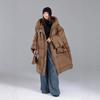 Super size loose thickened white duck down winter new down jacket women's medium and long coat trendy catties can be worn