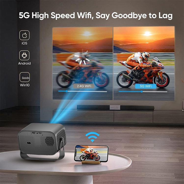 A10 Ultra HD International Projector for Bedroom, Office, or Dormitory.
