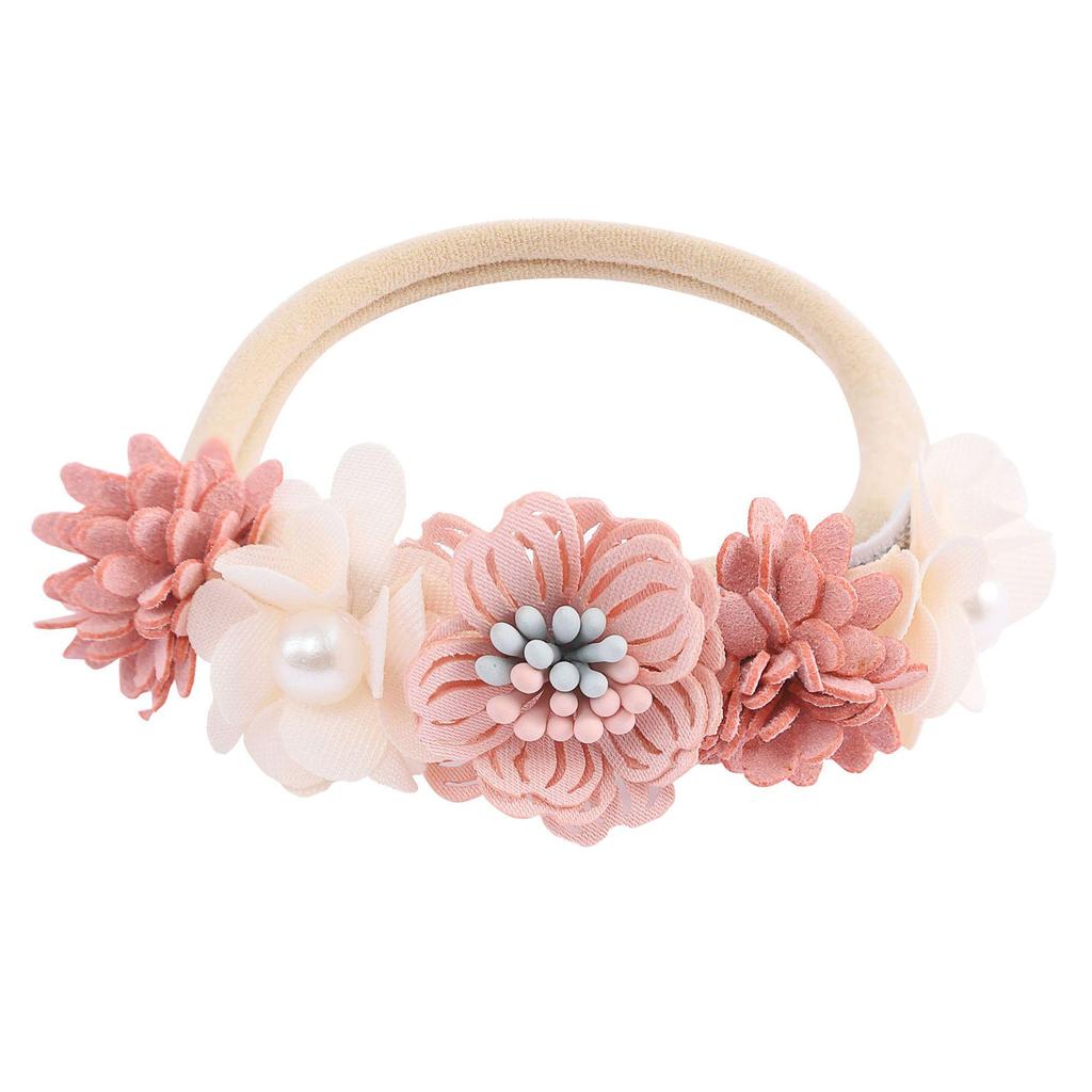 Europäisches & Amerikanisches Mode-Kreatives Nylon-Blumen-Stirnband für Kinder - Hohe Elastizität, Niedliches Baby-Fotografie-Accessoire