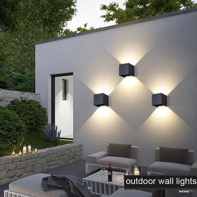 LED Wandleuchte für Innen und Außen, Aluminium Wandleuchte, Aufputz Würfel, Garten Veranda Wandleuchte, IP65 Wasserdicht