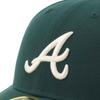 New Era LP 59FIFTY Cap MLB Atlanta ATL Dark with Side Under Exclusive to and Streetwear Travel Sun Gift Idea (70845752, NER35C1735), Braves, Green,