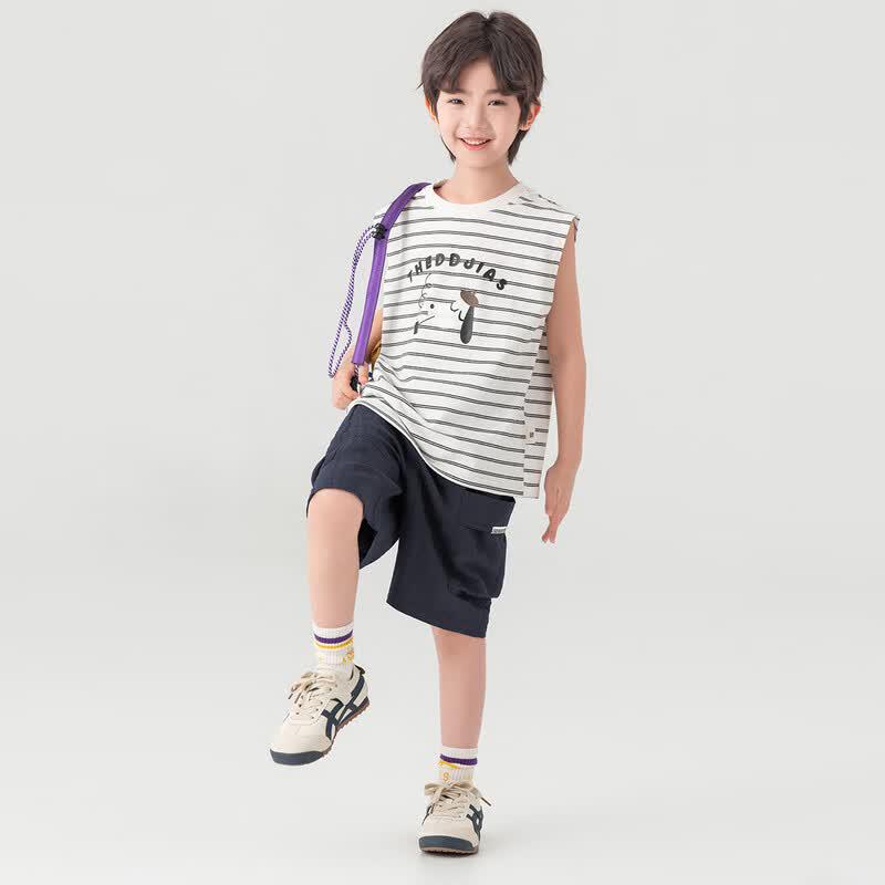 Boys' Tencel Linen Cargo Shorts