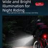 Rainproof Design Bicycle Front Rear Light IPX6 Waterproof Cycling Headlight  Road Bike