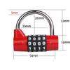 4 Digit Number Combination Travel Password Lock Combination Padlock Zinc Alloy Safely Code Lock