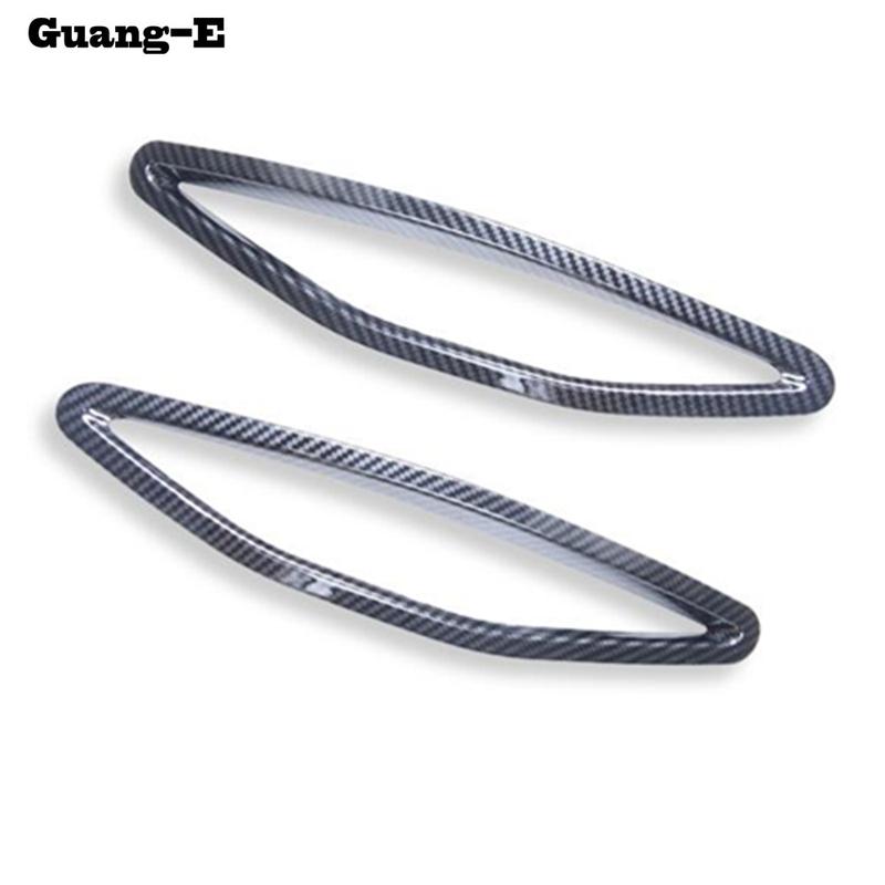 For VW Volkswagen Golf7 Golf 7 2014 2015 2016 2017 2018 Car Body ABS Trim Back Tail Rear Fog Light Hoods Lamp Frame Stick 2pcs