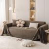 Winter Honeycomb Velvet Sofa Cover Four Seasons Universal Pure Color Full Cover Towel Sofa Cushion All Package Universal Towel