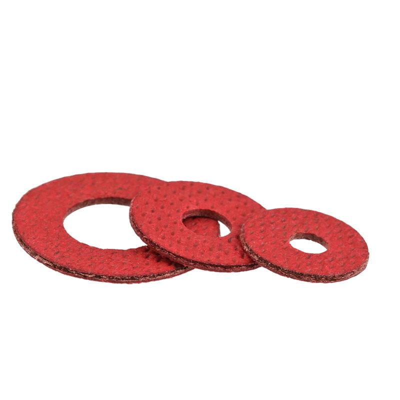 Red Flame Retardant Vulcanized Fiber Battery Insulation Washer (M2-M8) M3*6*0.5 (1000 pcs)