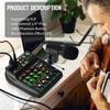 Professional 4 Channel Mixer DJ Mixing Console with Bluetooth 48V Phantom Power Monitor Karaoke System USB Mixer Audio