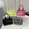 Ins Wind Translucent PVC Tote Bag Large Capacity Portable Shoulder Jelly Bag Cute Souvenir Gift Bag