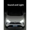 1/32 Toyota RAV4 SUV Alloy Car Model Diecast Metal Toy Vehicles Car Model High Simulation Sound and Light Collection Childrens Toy Gift