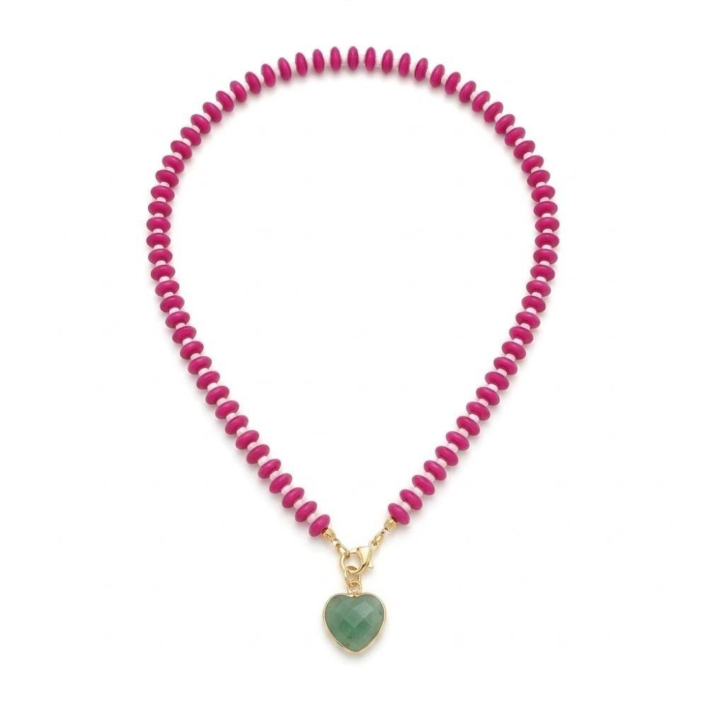 Malachite Beads Stone Necklaces Dopamine Color Colored Stone Charms Jewelry Beach