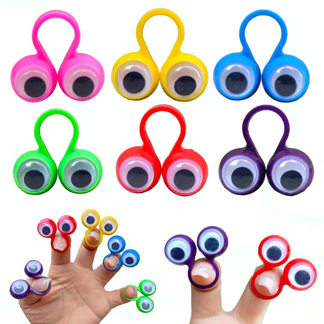 

12pcs Interactive Wiggling Eyes,Big Eye Rings, Eyeball Finger Puppets,Enhance Imagination,Party Favors,for Christmas,Halloween