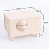 Wooden Hamster House Hideout Hideaway Hamsters Bedding Sturdy Decor Hamsters Accessories for Mice Rat Gerbils Guinea Pig