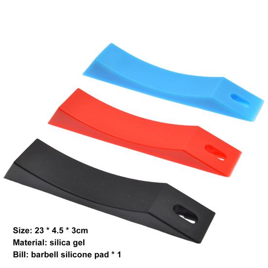 Silicone Barbell Deadlift Pad Portable Anti Slip Good Toughness Barbell Deadlift Plates