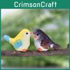 Adorable Cartoon Bird Resin Figurine For Mini Plant Landscape And Garden Decor
