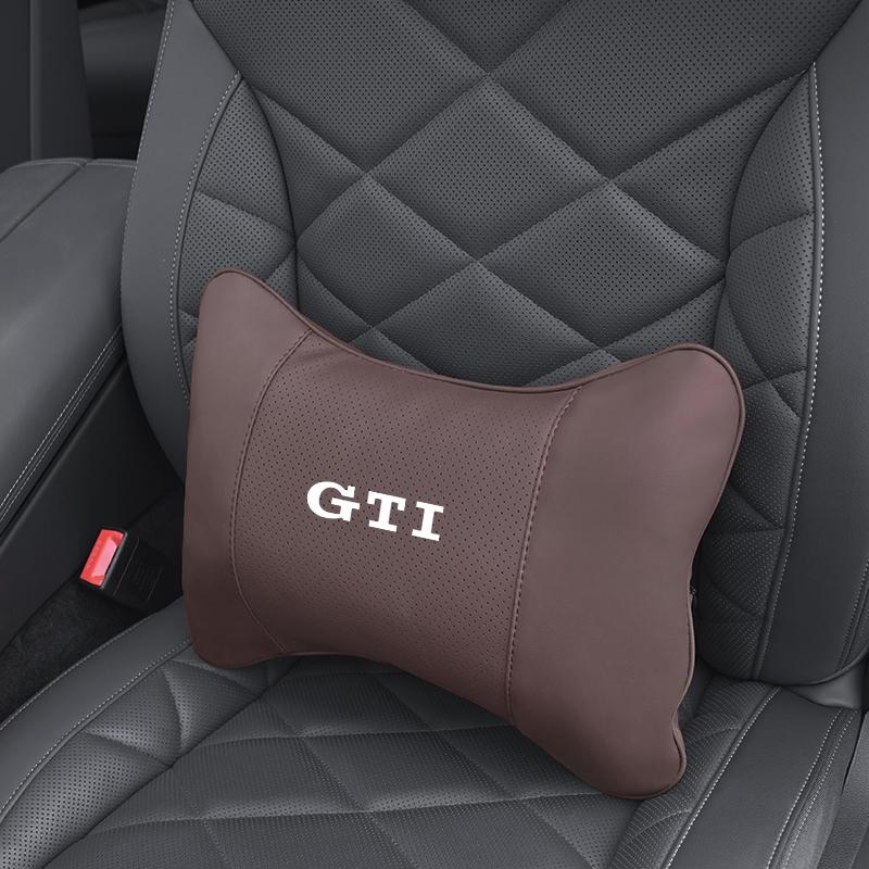 Car Tire Valve/ Car Headrest/Lumbar Support Auto Neck Pillow Waist Cushion For VW GTI Polo Golf MK7 Passat B6 Tiguan Jetta T-ROC