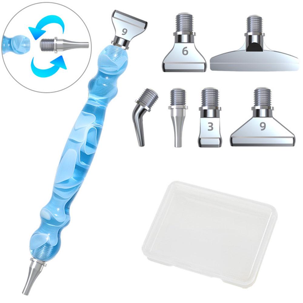 DIY Diamond Art Tools Drill Pen New resin pen with threaded design, replaceable multiple tips Diamond painting accessories