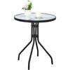 Tavolo Rotondo da Isola 60Cm + 4X Sedie Sofia Grigio Scuro
