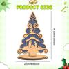 Christmas Decoration Tree Decorative Wooden Sign Desktop Ornament for Holiday