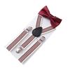 Kids Suspender Bow Tie Set Adjustable Braces Tuxedo Suspenders Pants for Trousers