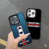 M-Martini Racing Horizontal Stripe PC+TPU Phone Case For IPhone 11 12 13 14 15 16 17 Plus Pro Max Cover