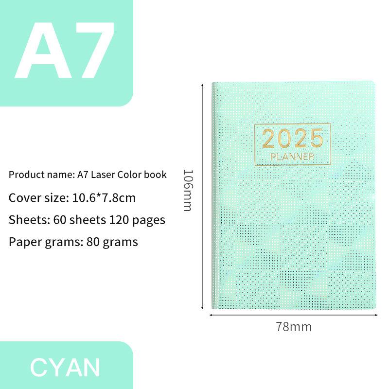 2025 Notebook Agenda Planner A7 Sketch Book Office Kawaii Stationery Diary Notebooks Diary Cute Note Book