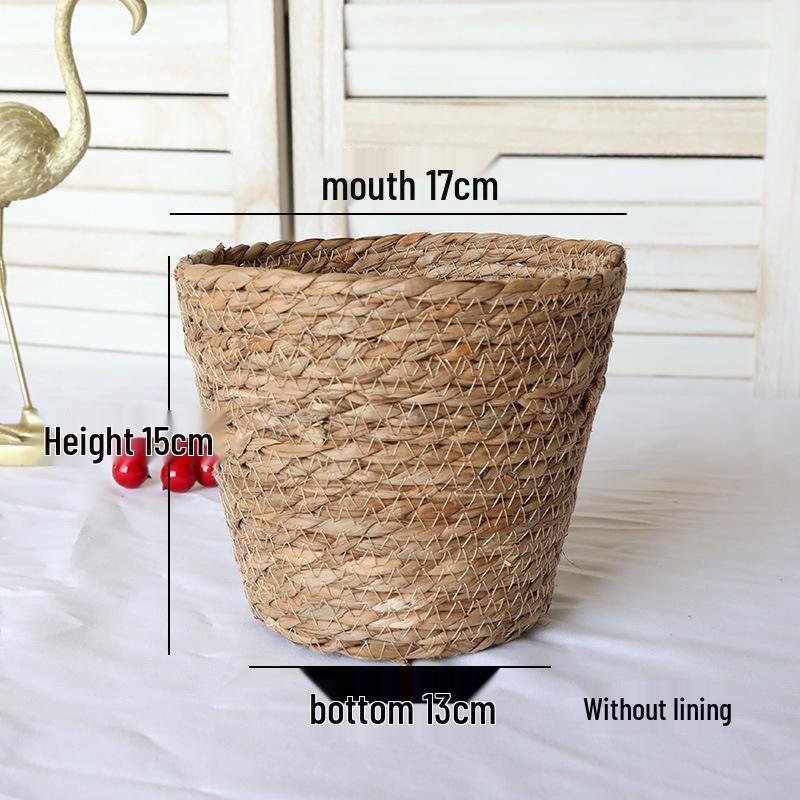 Popular Woven Straw Flower Pot Set: Little Bear Hug Design for Bonsai & Plant Décor