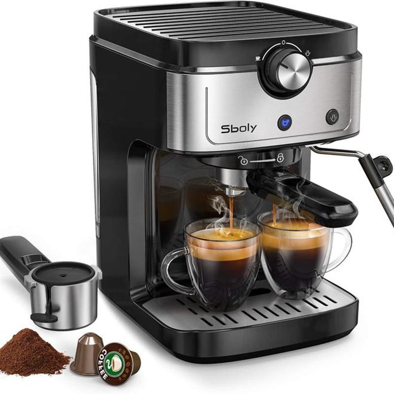 SY-265EA 1372W 2en1 Cafetera Vapor ajustable 19 Bar Presión para la máquina  de café de extracción de alta calidad comprar a buen precio — entrega  gratuita, reseñas reales con fotos — Joom