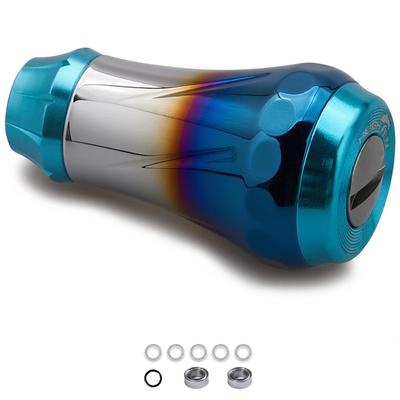 HEIGHTEN 20mm Reel Handle Knob 10g 7 Colors Universal for Shimano Daiwa Type A Type S 70 Aviation Aluminum Aurora Series (Daiwa) (V2.0 - Turquoise)