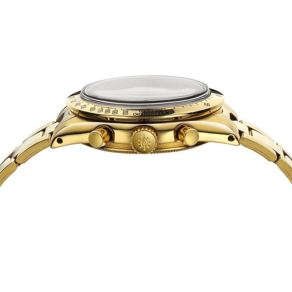 [OMECO] Uhr Herren Omex DENMA Vintage Modell Wasserdicht bis 3 ATM Omeco Uhr Omeko Uhr Hommage Uhr Omex Uhr (Gold x Schwarz)