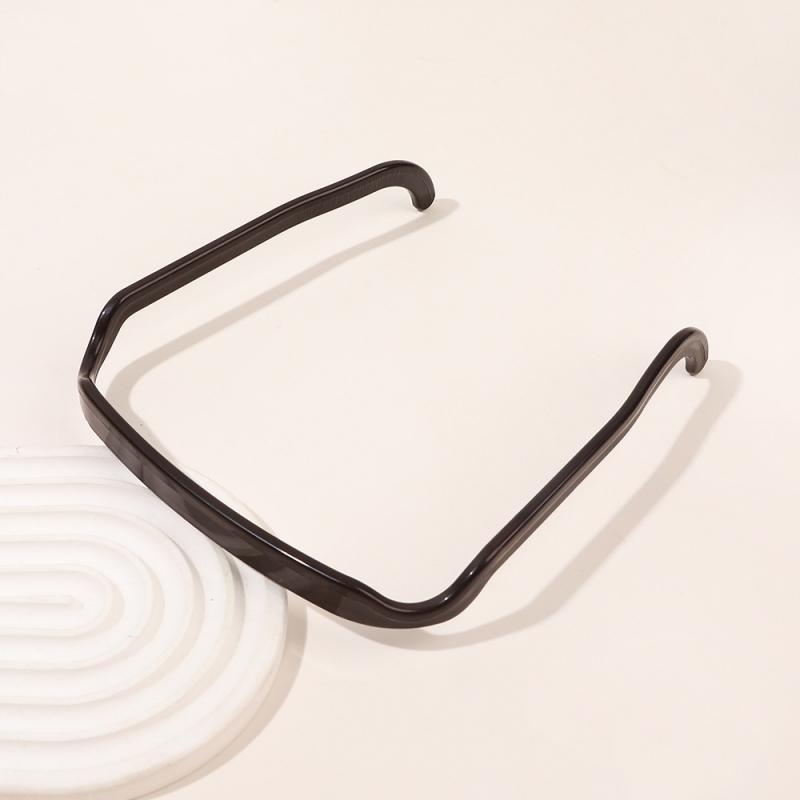 Solid Color Simple Square Shaped Headband Anti-Slip Invisible Girls Hair Hoops For Teenager Fixed Hairstyle Accessories Hair Rim