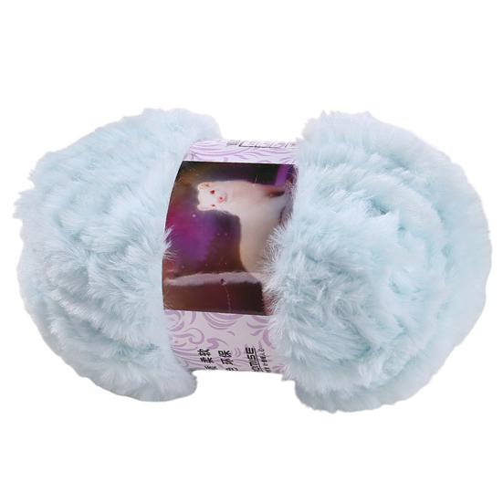1 Roll 50g Fluffy Skin-frendly Crochet Thread Polyester Clear Texture Knitting Cotton Yarn Clothing Accessories